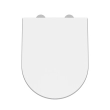 Luxury D Shape Top Fix Soft Close - White