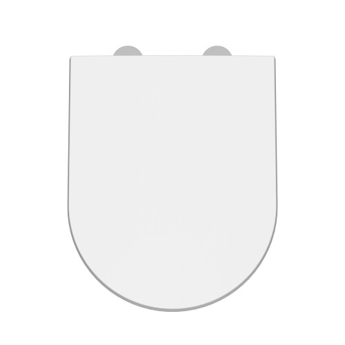 Balterley Luxury D Shape Top Fix Soft Close - White