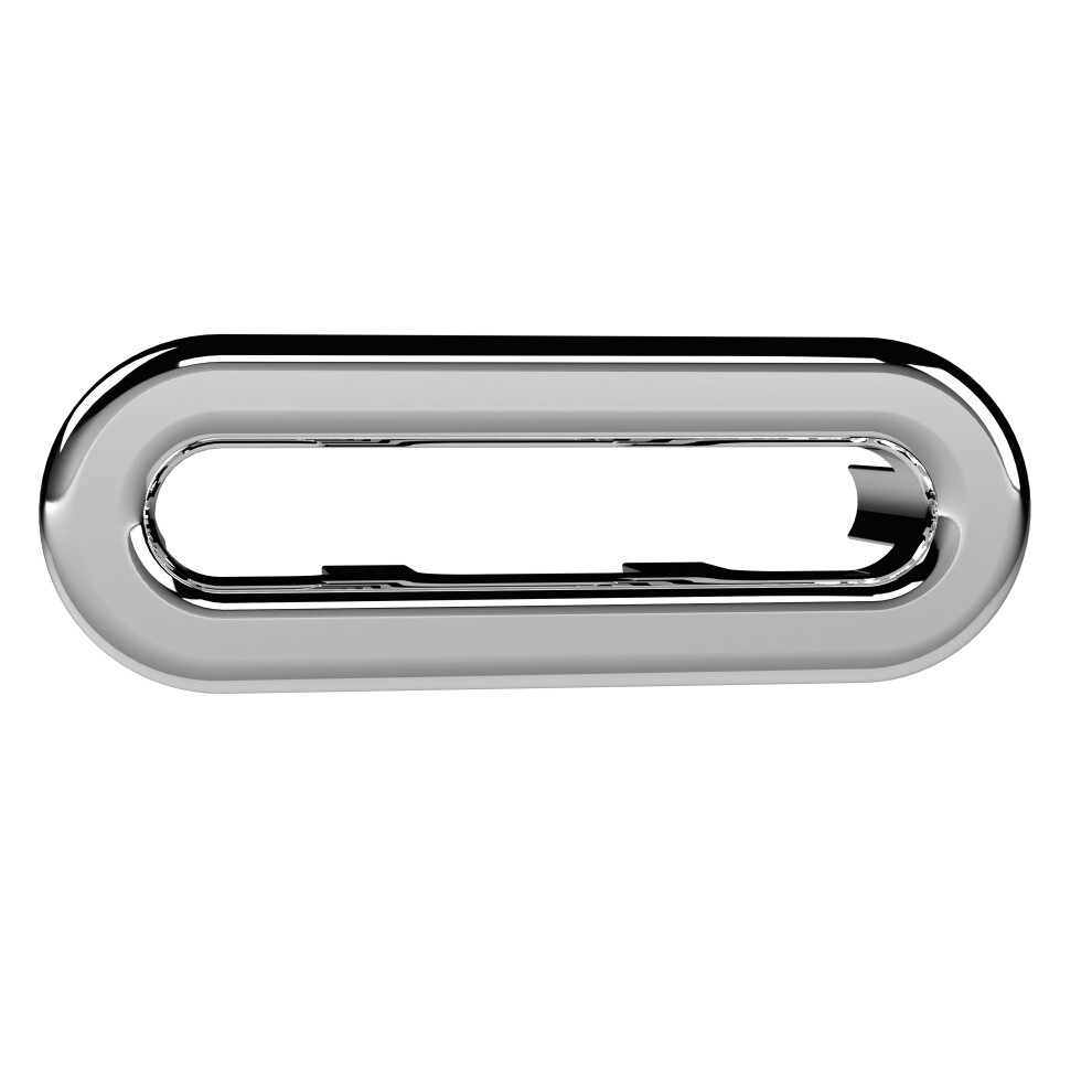 Balterley Ceramic Accessories Traditional Oval Overflow Cover - 50Mm X 26Mm - Chrome