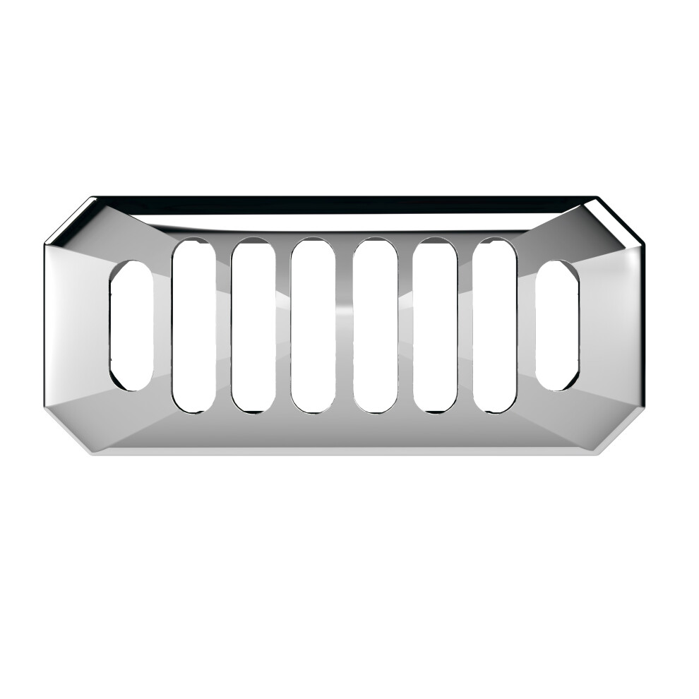 Ceramic Accessories Traditional Grill Overflow Cover - 26mm X 50mm - Chrome