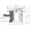 Balterley Resin Shower Tray Mega Flow Waste - White with Brushed Brass Top 2