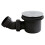 Balterley Resin Shower Tray Mega Flow Waste - Black with Chrome Top 1