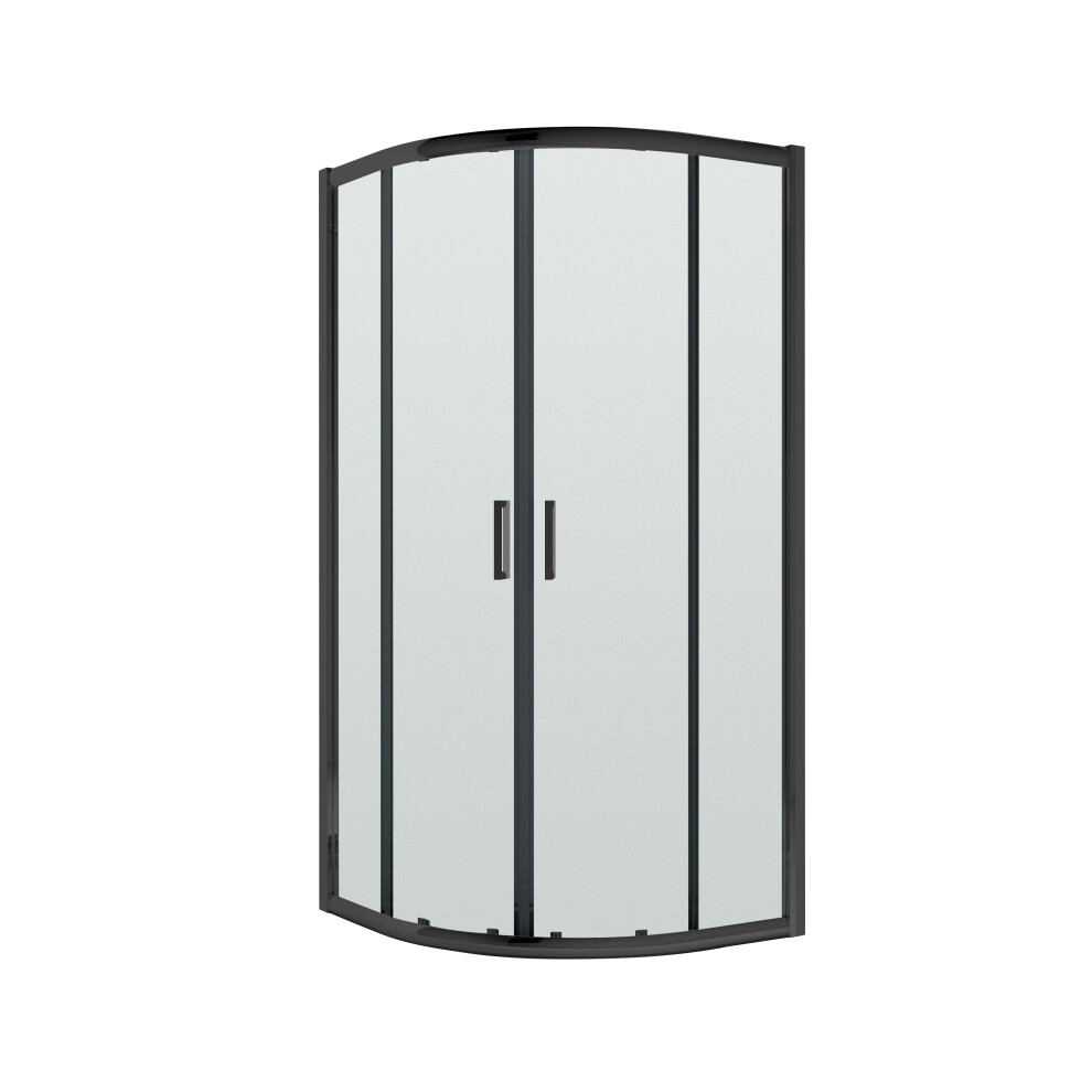 Balterley Quadrant 6Mm Toughened Safety Glass Shower Enclosure - 800Mm X 800Mm - Black