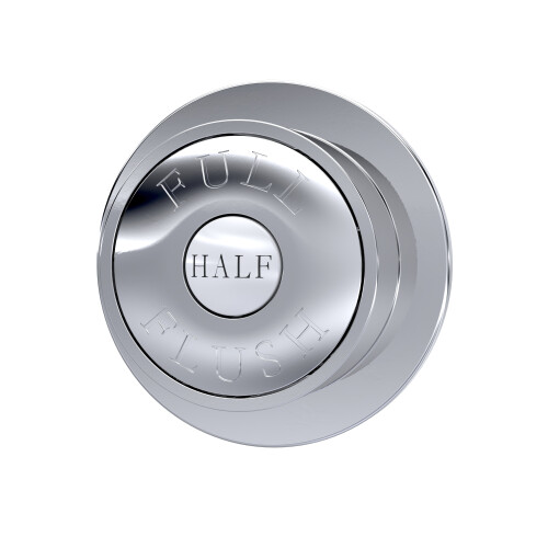 Balterley Traditional Dual Flush Push Button - 72mm - Chrome