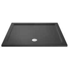 1200mm x 1000mm Premium Rectangular Shower Tray - Slate Grey