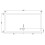 Balterley 1800mm x 900mm Premium Rectangular Shower Tray - Slate Grey 2