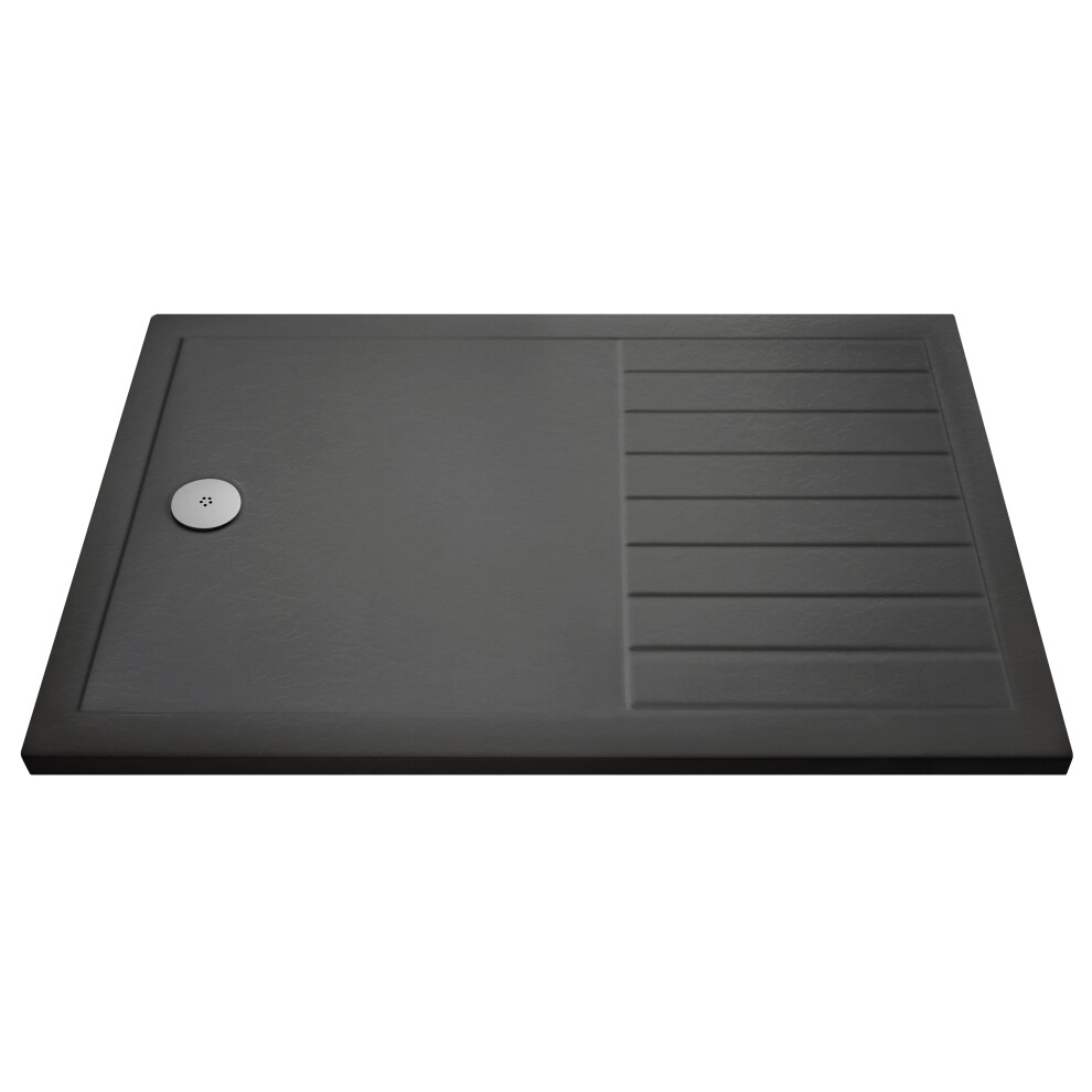 Premium Walk-In Shower Tray 1700mm x 800mm - Slate Grey
