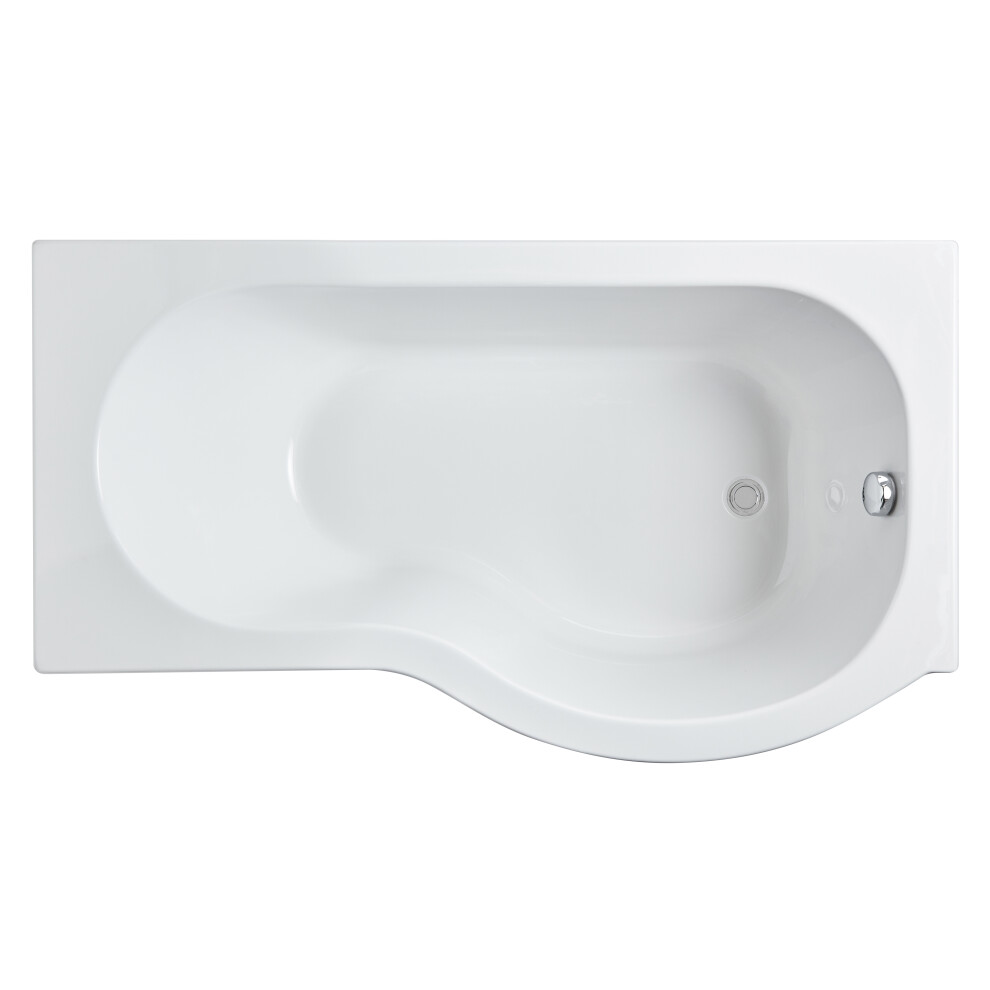 P Shape Right Hand Shower Bath Tub with Leg Set - 1500mm