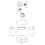 Balterley Universal Water Saving Dual Flush Side Inlet & Square Flush Plate - Matt Black/White 2