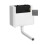Balterley Universal Water Saving Dual Flush Bottom Inlet & Square Push Button - Brushed Pewter 1