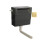 Balterley Universal Water Saving Dual Flush Side Inlet & Square Flush Plate - Brushed Brass/Black 1