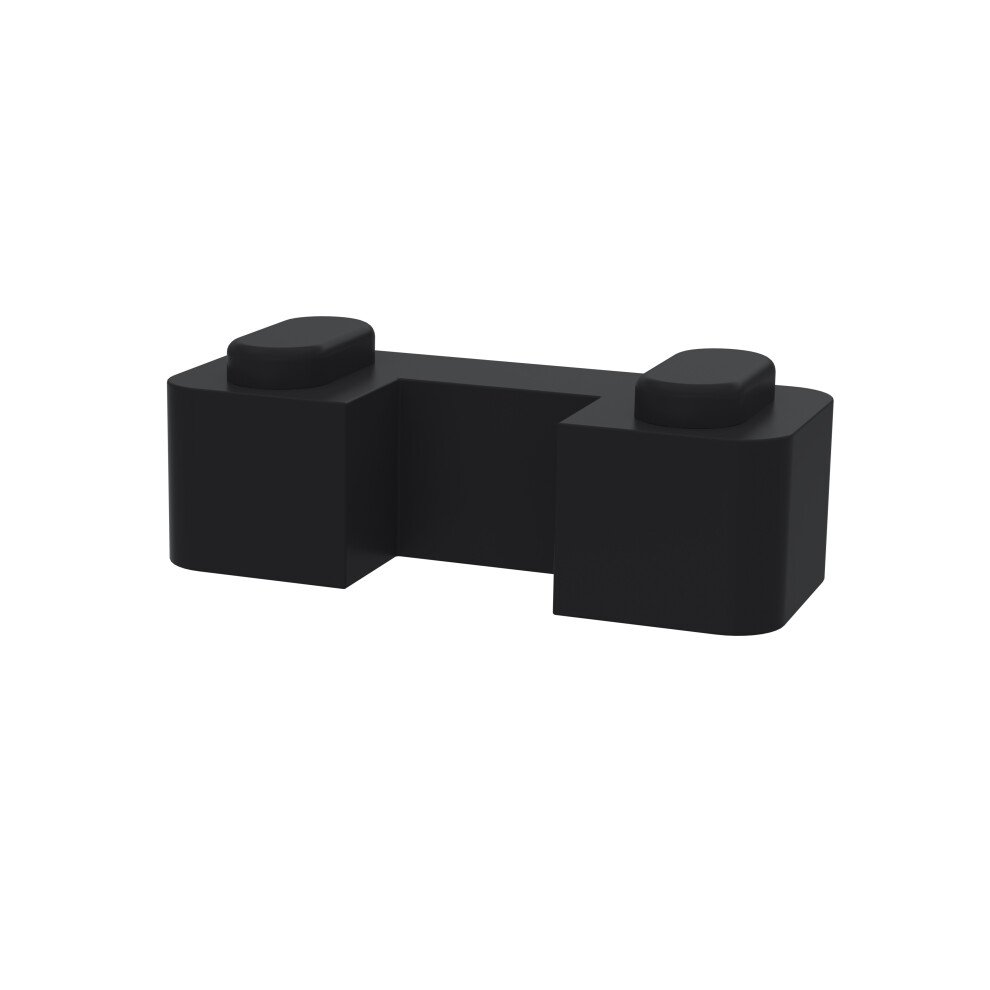 Balterley Wetroom Accessories Screen Support Foot - Satin Black