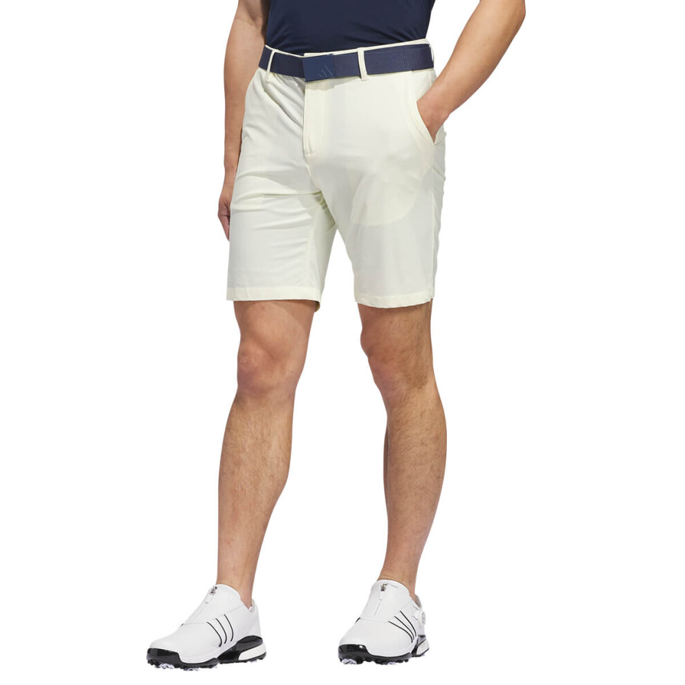 (36" Waist, Ivory) adidas Golf Mens Ultimate365 Printed Recycled Sustainable Golf Shorts Shorts