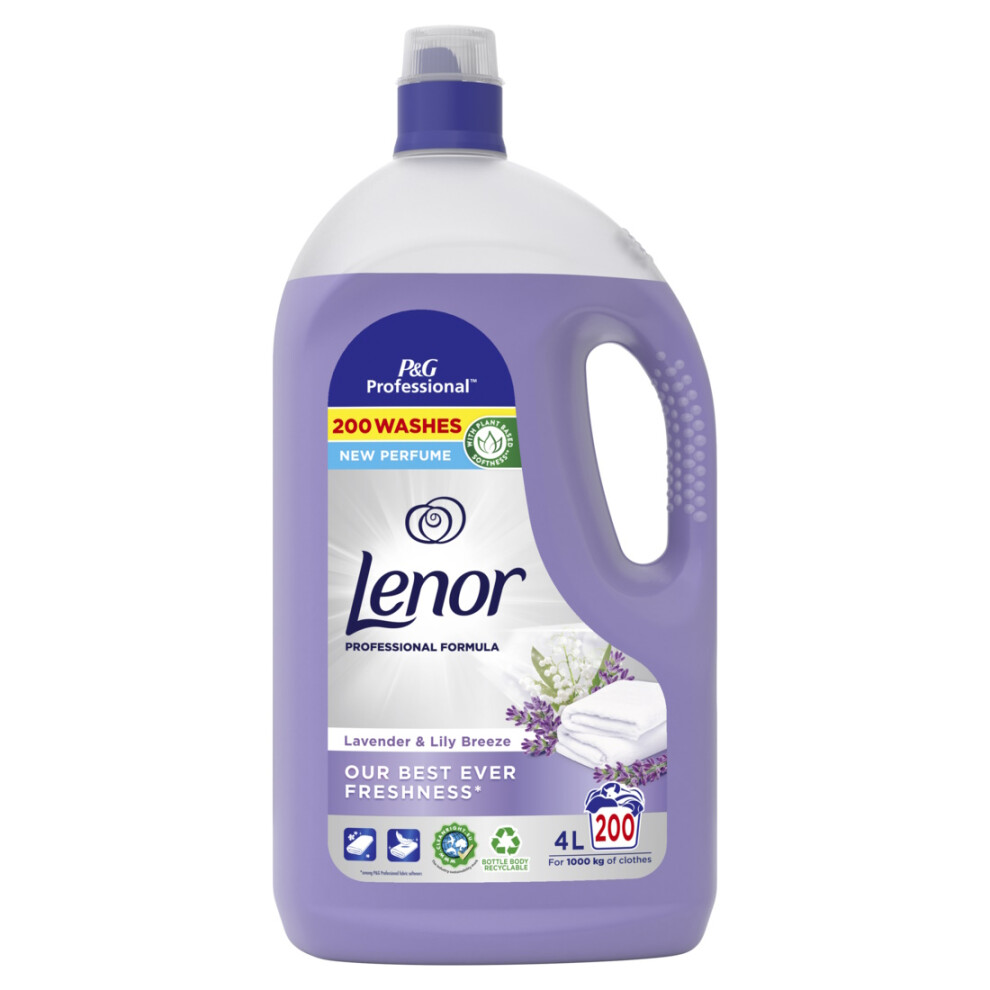 Lenor Professional Formula Fabric Conditioner Lavender & Lily Breeze- 200 Washes