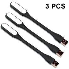 3pack Mini Usb Led Light Lamp, Usb Light For Laptop Computer Keyboard, Flexible Reading Light, Usb Powered Led Light, Portable Usb Laptop Light