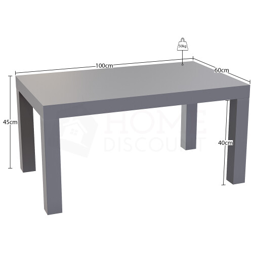 Vida Designs (Grey) Vida Designs Beeston Coffee Table for Living Room 2