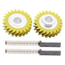 W10112253 Mixer Gear W10380496 Carbon Brushes Replacement Compatible with