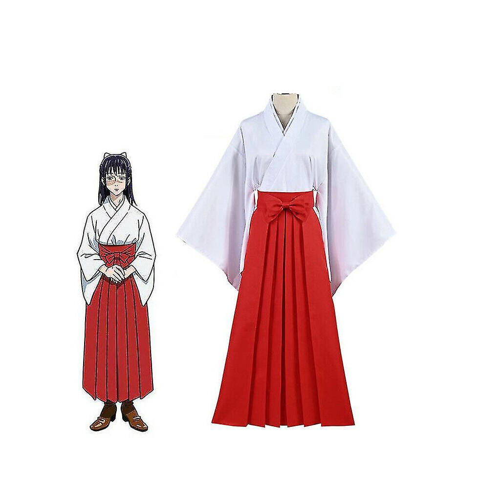 (L) Anime Jujutsu Kaisen Iori Utahime Cosplay Costume Womens Kimono Halloween Outfit