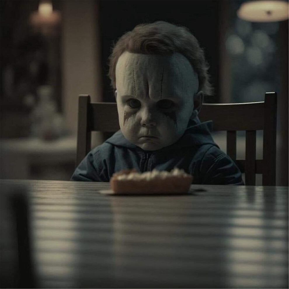 (F) Halloween Horror Movie Theme Characters Baby Figure Toys Table Ornaments Party Home Decoration Gifts
