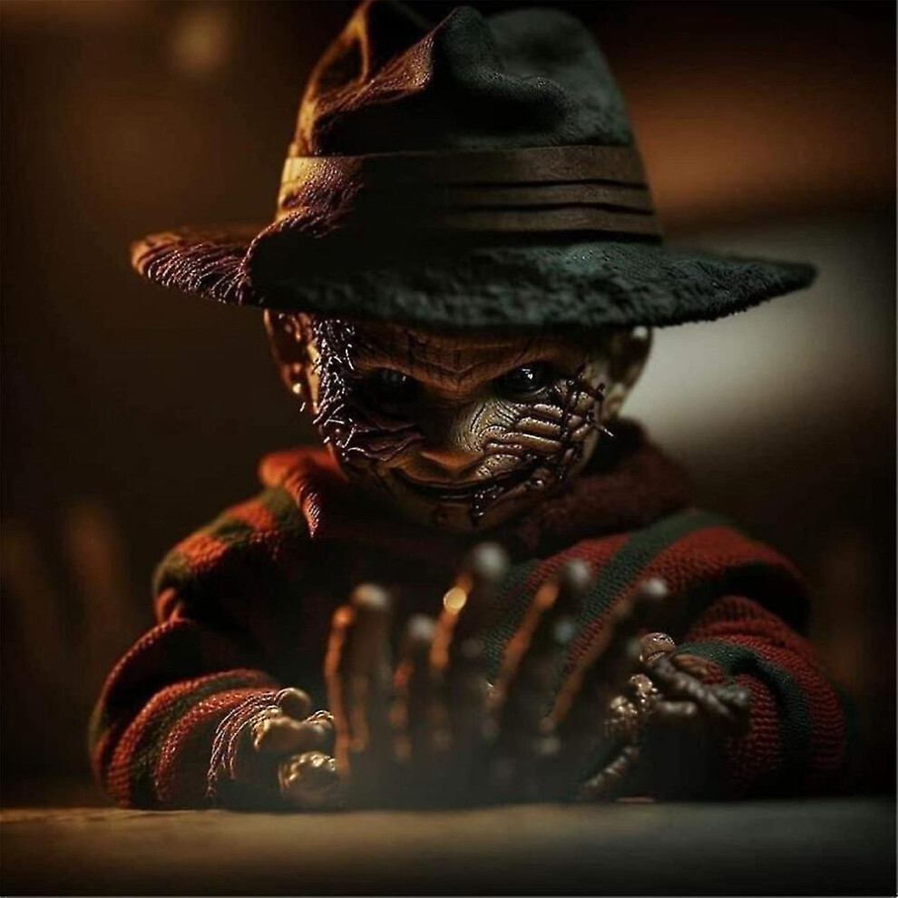 (G) Halloween Horror Movie Theme Characters Baby Figure Toys Table Ornaments Party Home Decoration Gifts