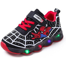 (Kids Sports Shoes Spiderman Lighted Sneakers Children Led Luminous Shoes For Boys) Kids Sports Shoes Spiderman Lighted Sneakers Children Led Luminous Shoes For Boys