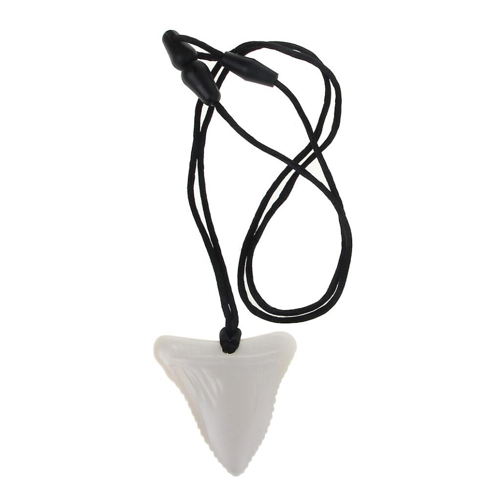 (Pearl ) Sensory Chew Necklace Chew Toys For Autistic Children Bpa Free Food Grade White