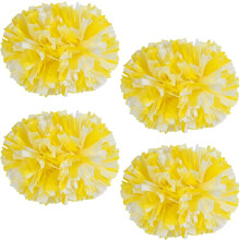 (4pcs Cheerleading Pom Poms For Cheerleader Costume Women, 2 Pair Cheer Pompoms) 4pcs Cheerleading Pom Poms For Cheerleader Costume Women, 2 Pair Cheer Pompoms