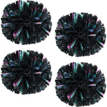 (4pcs Cheerleading Pom Poms For Cheerleader Costume Women, 2 Pair Cheer Pompoms) 4pcs Cheerleading Pom Poms For Cheerleader Costume Women, 2 Pair Cheer Pompoms