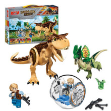 (Style D) Large Dinosaur Figure Big Size Indominus T Rex Blocks  Fit Lego Toys