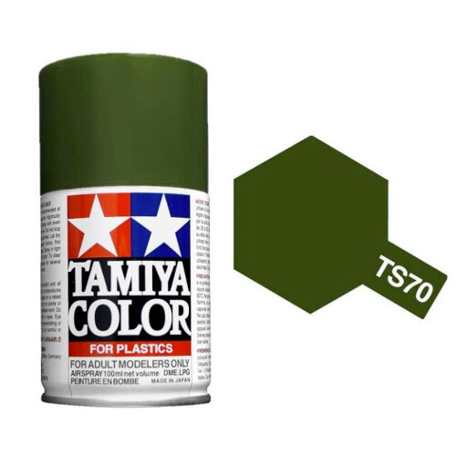 Tamiya TAMIYA TS-70 Olive Drab (JGSDF) 100ml Plastic Model Kit Spray Paint 85070