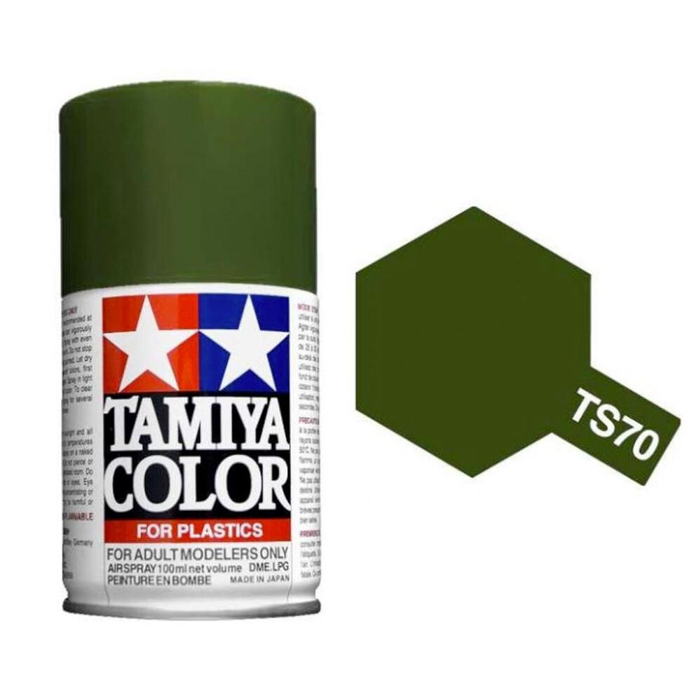 TAMIYA TS-70 Olive Drab (JGSDF) 100ml Plastic Model Kit Spray Paint 85070