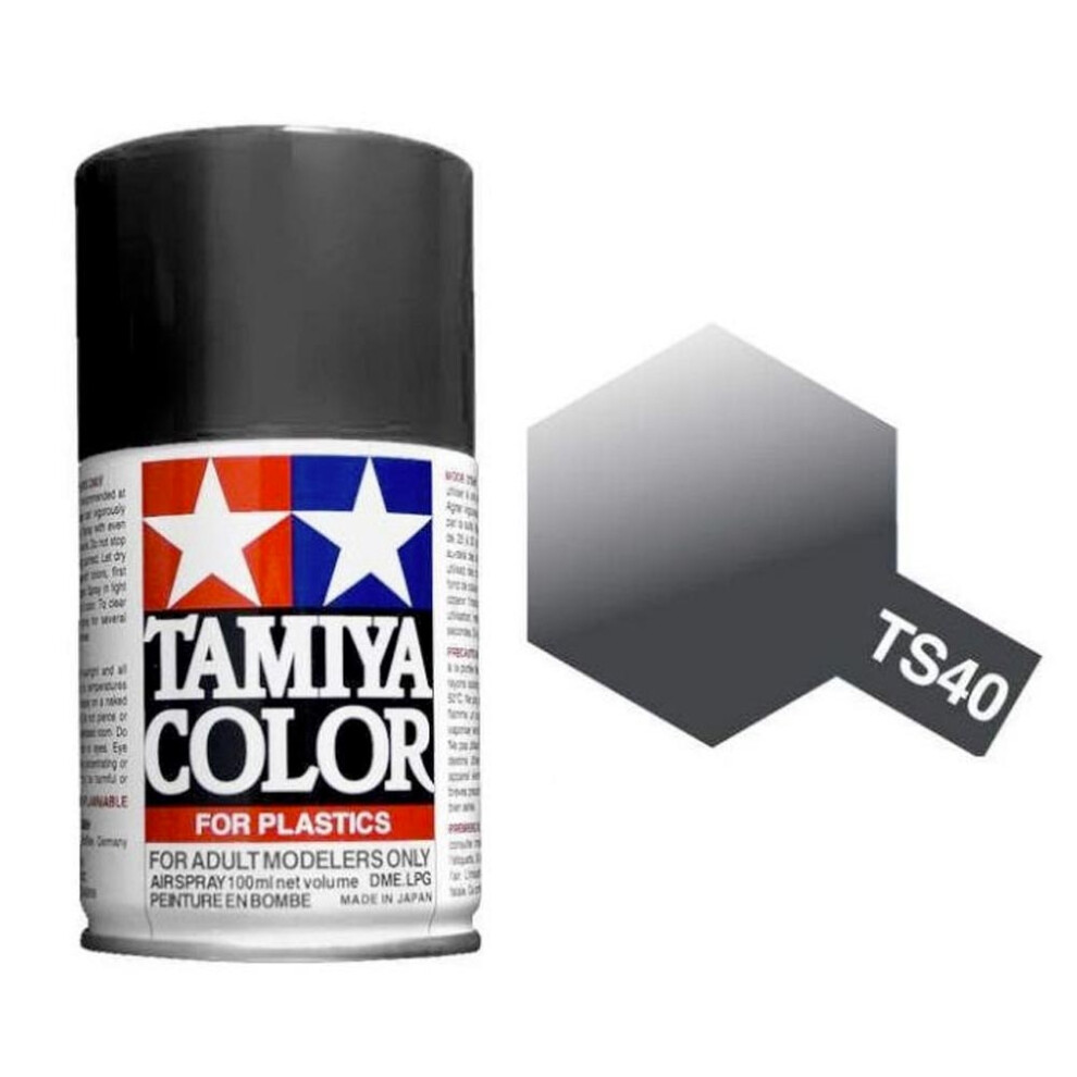 TAMIYA TS-40 Metallic Black 100ml Plastic Model Kit Spray Paint 85040