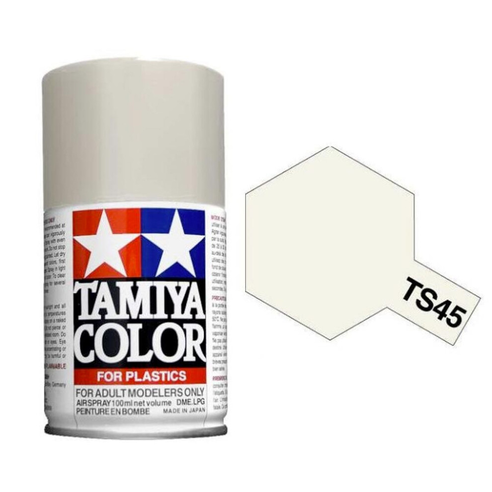 TAMIYA TS-45 Pearl White 100ml Plastic Model Kit Spray Paint 85045