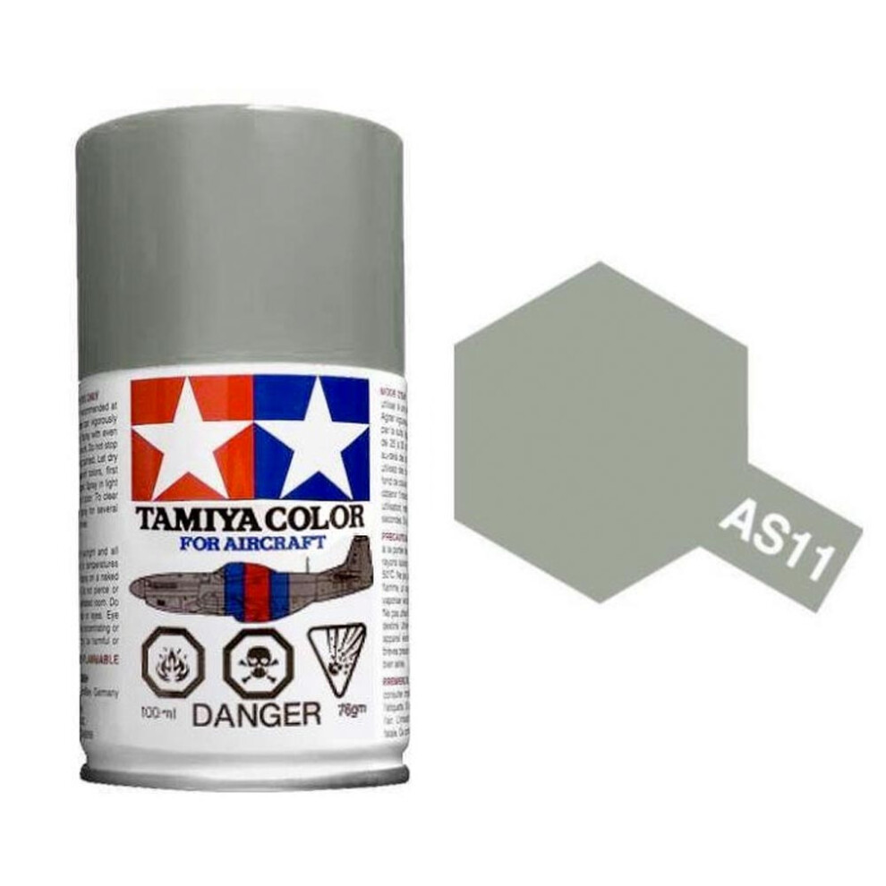 TAMIYA AS-11 Medium Sea Grey (RAF) 100ml Model Aircraft Spray Paint 86511