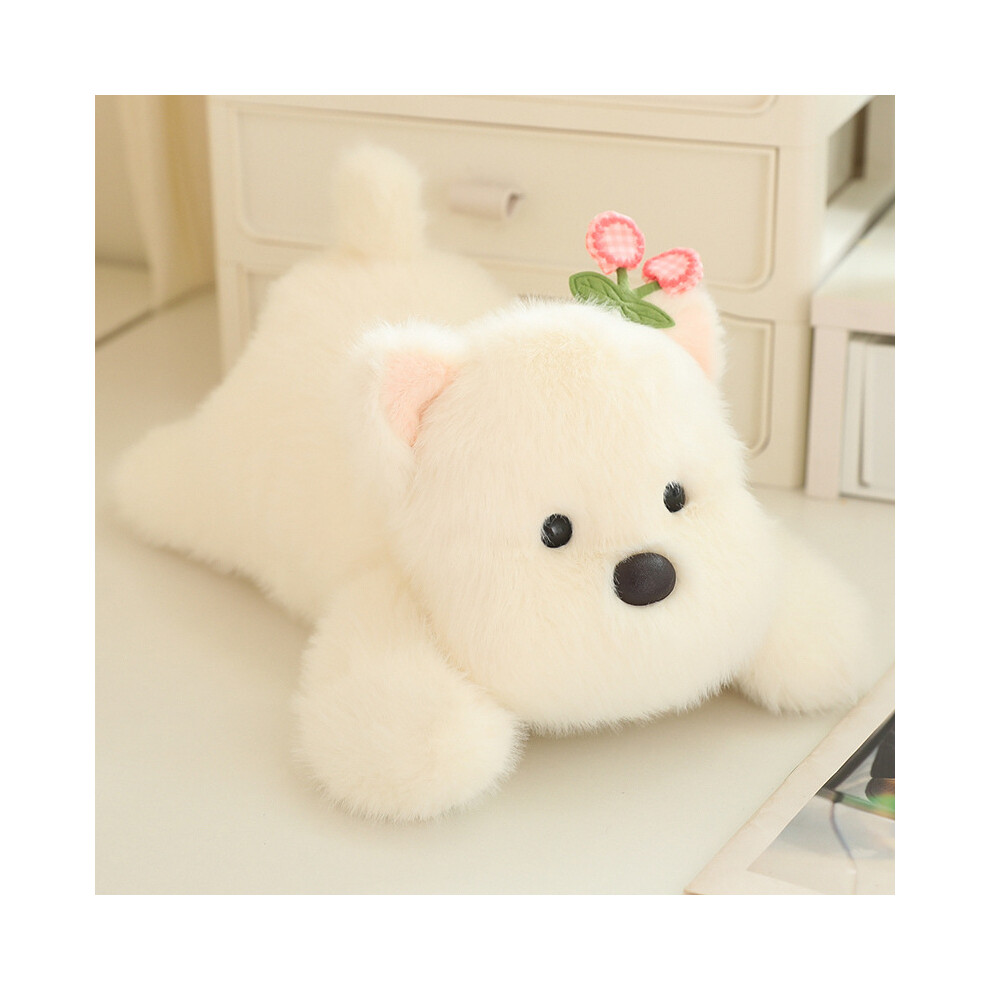 (45cm/17.72in) White Highland West Terrier Plush Toys Dog Cute Comfortable Children Gift