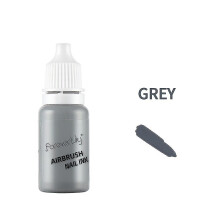 (Grey) 12 Colors 10ml Airbrush Nail Ink For Airbrush Spray Nail Polish Art Painting Use Pigment Inks Airbrushing Kit Manicure Tool