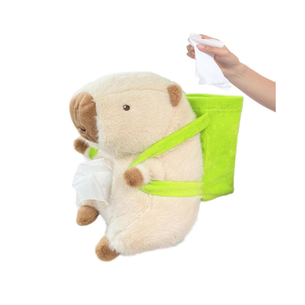 (2) Cartoon Car Tissue Box Plush Tissue Holder For Car 2 In 1 Outdoor Camping Napkin Holding Bag Backseat Tissue Holder Fits Most 6113227009368