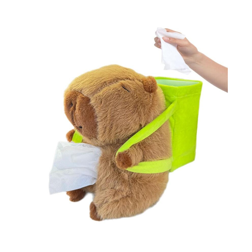 (3) Cartoon Car Tissue Box Plush Tissue Holder For Car 2 In 1 Outdoor Camping Napkin Holding Bag Backseat Tissue Holder Fits Most 6113227009375