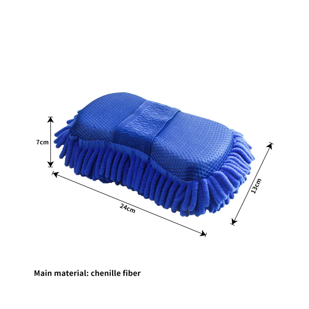 Car Auto Wash Clean Sponge Chenille Fiber Car Wash Gloves Hand Brush Coral 6113227009528
