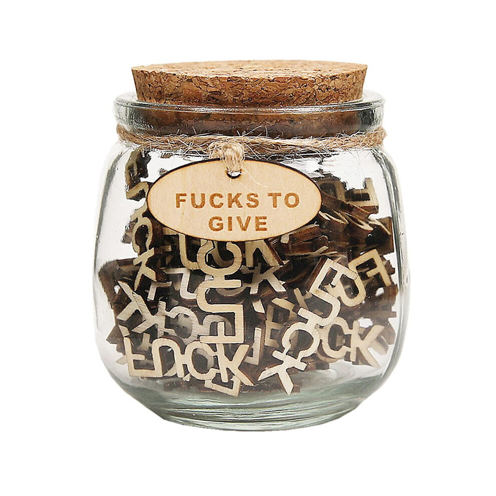 (B) Jar Of Fucks Gift Jar - Bad Mood Vent, Funny Birthday Holiday Gift,100% New