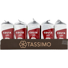 Tassimo Costa Latte Medium Roast Coffee Pods x8 Pack of 5 Total 40 Drinks