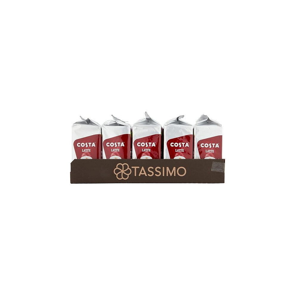 Tassimo Costa Latte Medium Roast Coffee Pods x8 Pack of 5 Total 40 Drinks