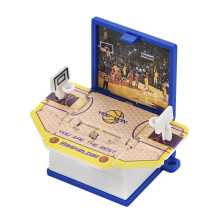 (2) 3D Folding Book Keychain Mini World Cup Football Game Basketball NBA Keychain Pendant Children Handheld Game Board Game Boy Gift
