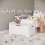 URBN Living (White) Wooden Storage Chest Bench Stool Trunk Toy Box 3