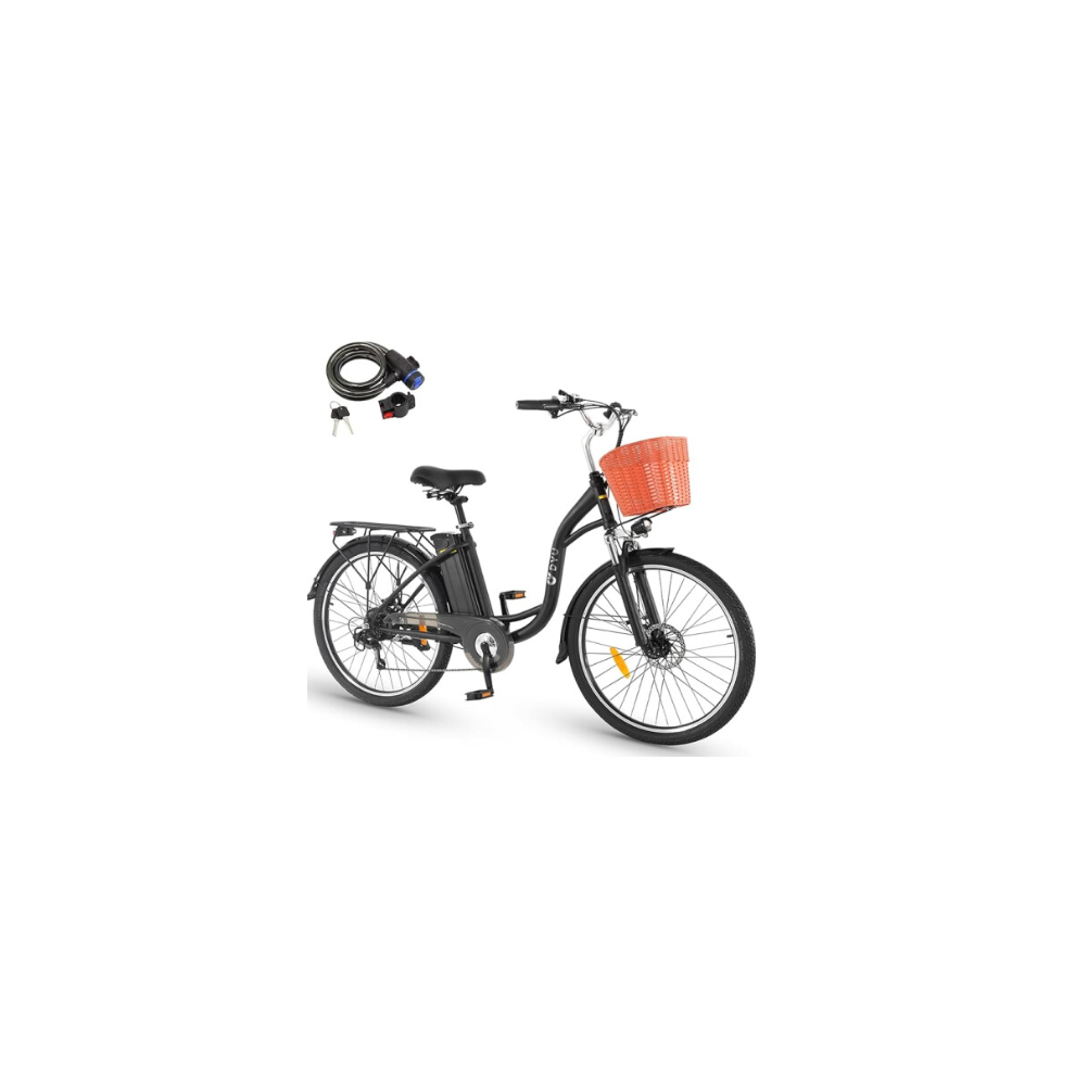 DYU C6 Electric Bike 26 Inch Smart Electric Bike 12.5Ah 36V Detachable