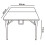 (80cm ) Black Rattan Design Square Folding Table 8