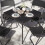(80cm ) Black Rattan Design Square Folding Table 5