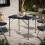 (80cm ) Black Rattan Design Square Folding Table 6