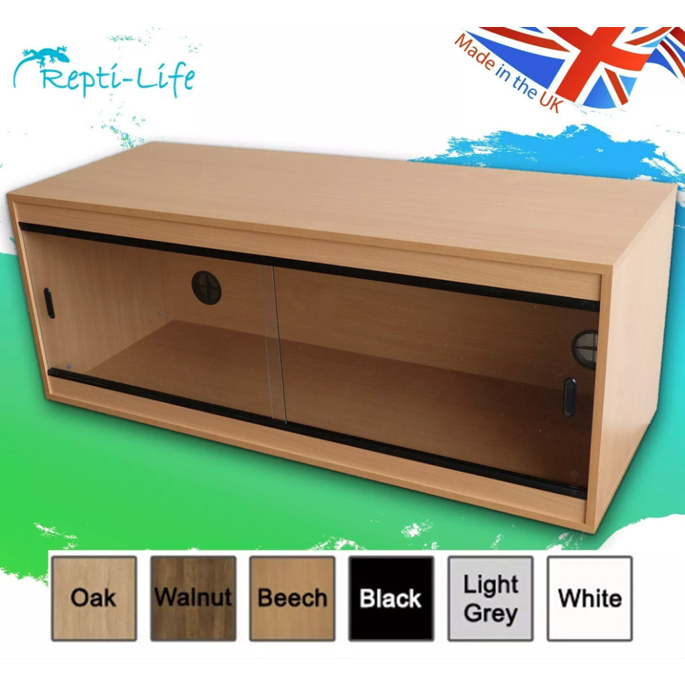 (3ft - 36x15x15 inches, Oak) Repti-Luxe Vivarium - Various Sizes and Colours