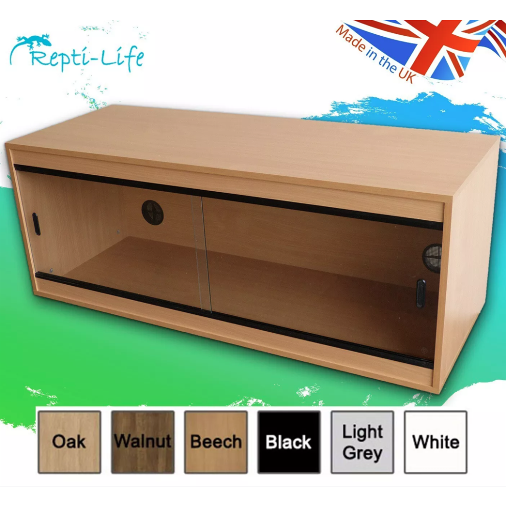 (3ft - 36x15x15 inches, White) Repti-Luxe Vivarium - Various Sizes and Colours